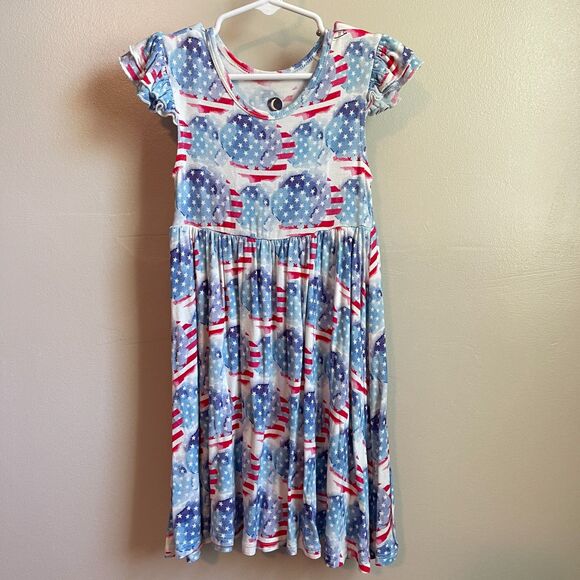 Dreamiere Young, Wild & Free Twirler Dress | Bamboo 3T American Flag | EACH - Picture 2 of 6